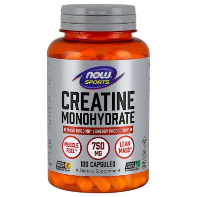 NOW Creatina Monohidrata 750 mg - 120 Capsule
