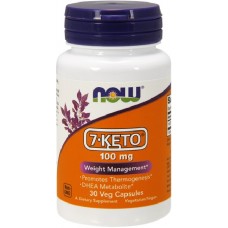 NOW 7-KETO Controlul greutatii 100mg - 30 Capsule vegetale