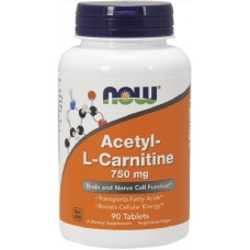 NOW Acetyl L-Carnitina 750 mg - 90 Tablete