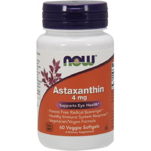 NOW Astaxantina 4mg - 60 Softgels