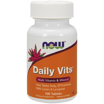 NOW Foods, Daily Vits Multivitamine si Minerale - 100 Tablete