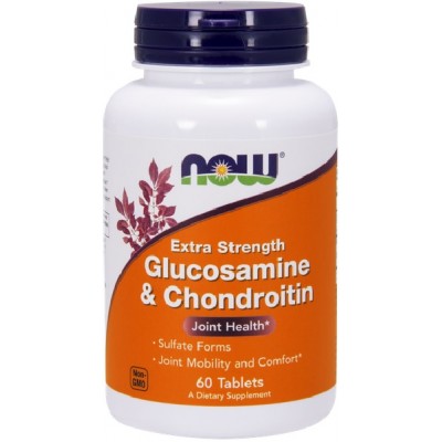 Now Foods Glucosamina si Condroitina 750/600mg - 60 Tablete