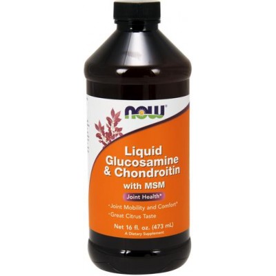 NOW Glucosamina si Condroitina lichida cu MSM - 473ml