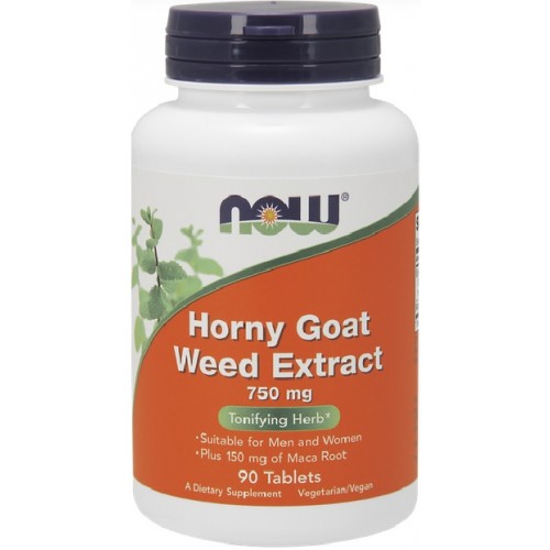 NOW Horny Goat Weed Extract 750mg - 90 Tablete