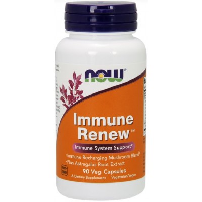 NOW Foods, Immune Renew, Imunostimulator din amestec de ciuperci - 90 Capsule vegetale