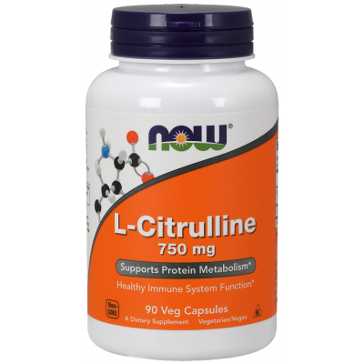 NOW Foods, L-Citrullina 750 mg - 90 Capsule vegetale