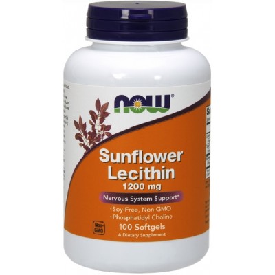 NOW Lecitina din Floarea Soarelui 1200mg - 100 Softgels