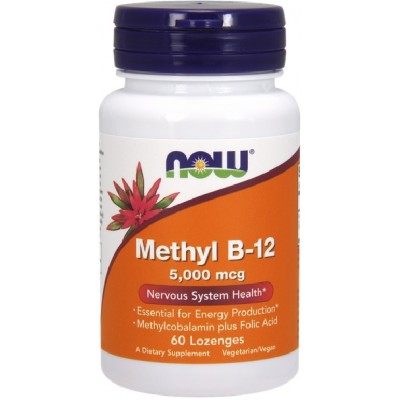 NOW Foods, Methyl B-12 5000mcg - 60 Tablete masticabile