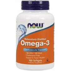 NOW Omega 3 - 100 Softgels