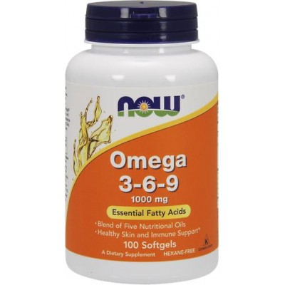 NOW Omega 3-6-9 1000mg - 100 Softgels