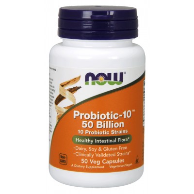 NOW Probiotic-10 50 Billion - 50 Capsule vegetale