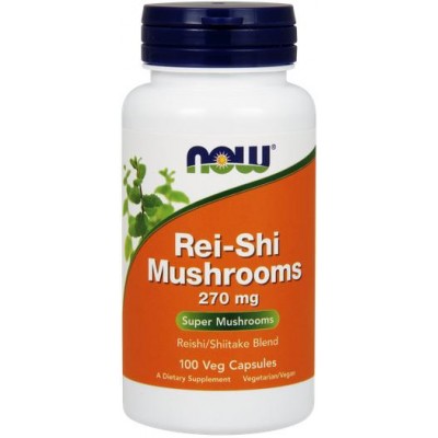 NOW Rei-Shi Mushrooms 270mg - 100 Capsule vegetale