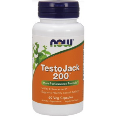 NOW TestoJack 200, Stimulent de Testosteron - 60 Capsule vegetale