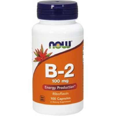 NOW Vitamina B-2 (Riboflavina) 100mg - 100 Capsule