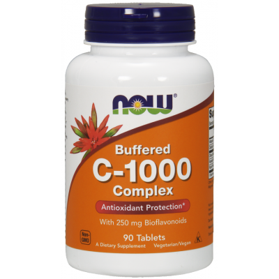 NOW Vitamina C-1000 Super Complex, Tamponata cu Bioflavonoide 250mg - 90 Tablete
