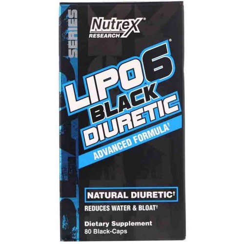 Nutrex Lipo-6 Black Diuretic - 80 Capsule