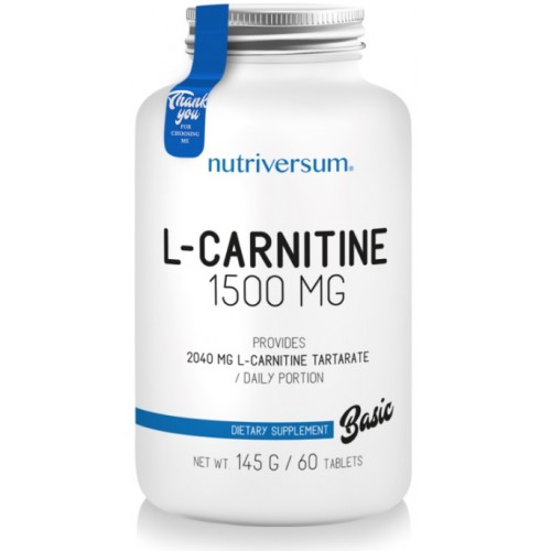 Nutriversum L-Carnitina 1500mg - 60 Tablete