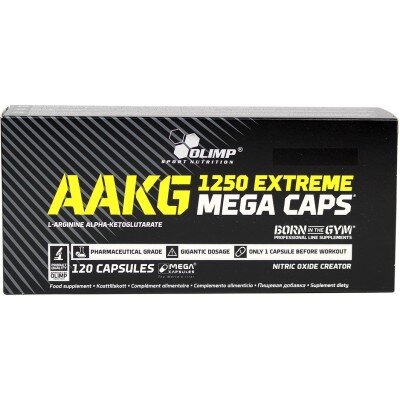 Olimp AAKG 1250 EXTREME Mega (Arginina Alfa-Ketoglutarata) - 120 Capsule