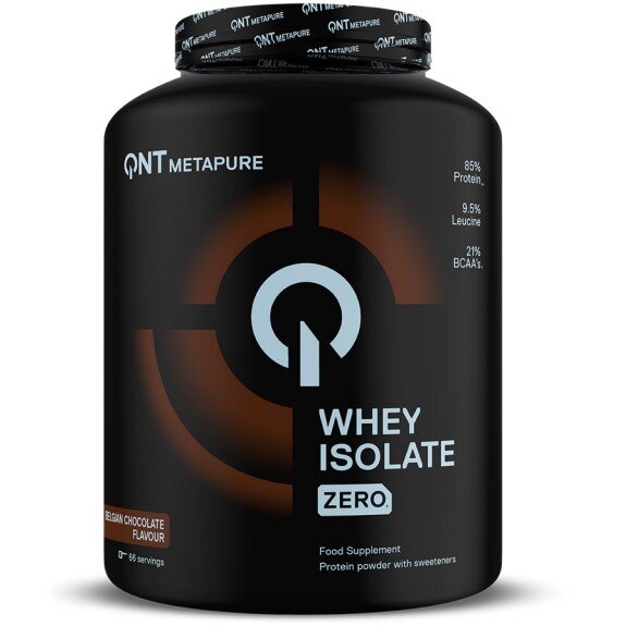 QNT Sport, METAPURE ZERO Isolate Whey Protein - 2kg (Belgian Chocolate)