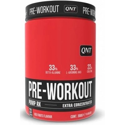 QNT Sports Pre-Workout Pump RX - 300g (Red Fruits)