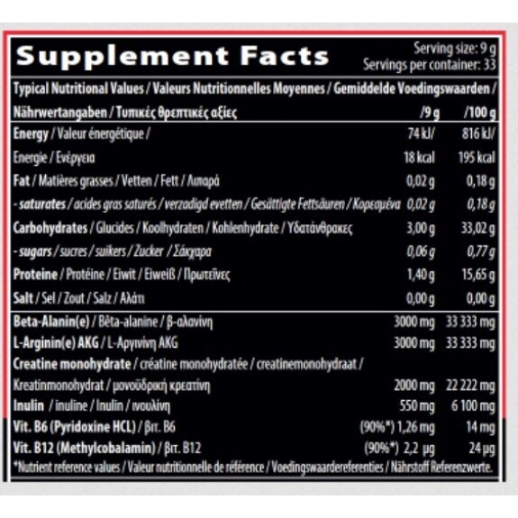 QNT Sports Pre-Workout Pump RX - 300g (Red Fruits)