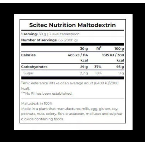 Scitec, Maltodextrin - 2Kg