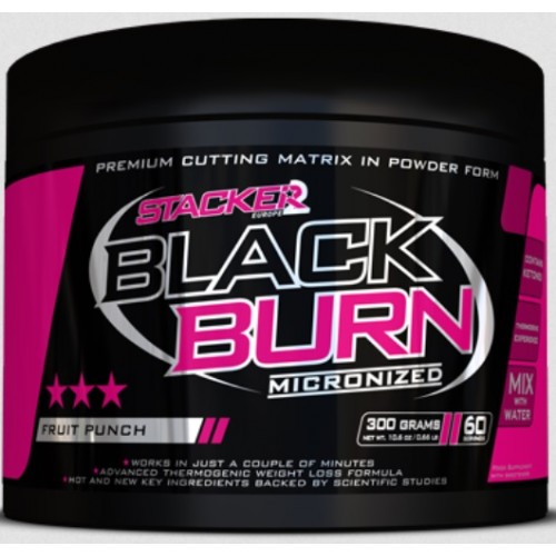 Stacker2 Black Burn Micronized - 300g Fruit Punch