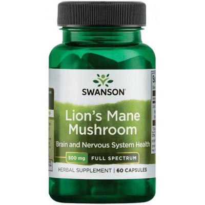 Swanson Lion's Mane Mushroom - 60 Capsule