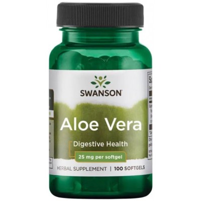 Swanson Aloe Vera 25mg - 100 Softgels