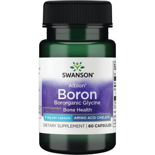 Swanson Albion Boron Bororganic Glycine 6mg - 60 Capsule