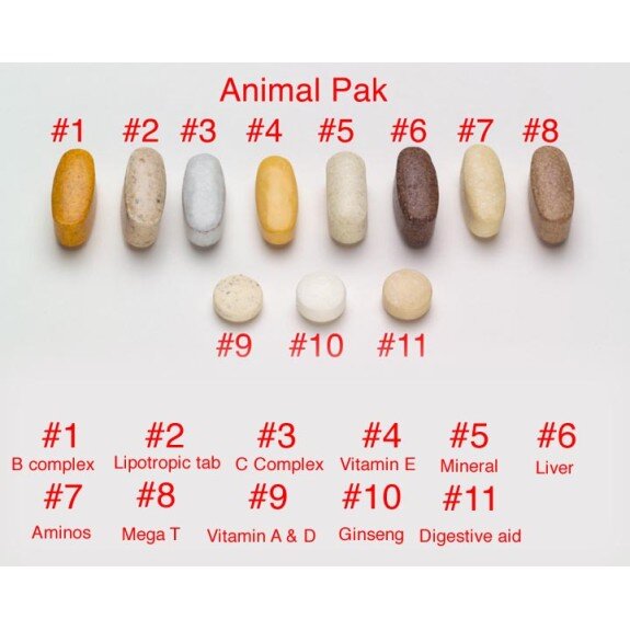 Universal Animal Pak - 30 packs Universal Animal Pak - 30 packs