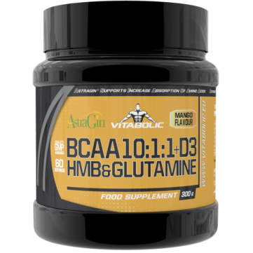 BCAA 10:1:1 cu HMB, glutamină și vitamina D3 – 300 g