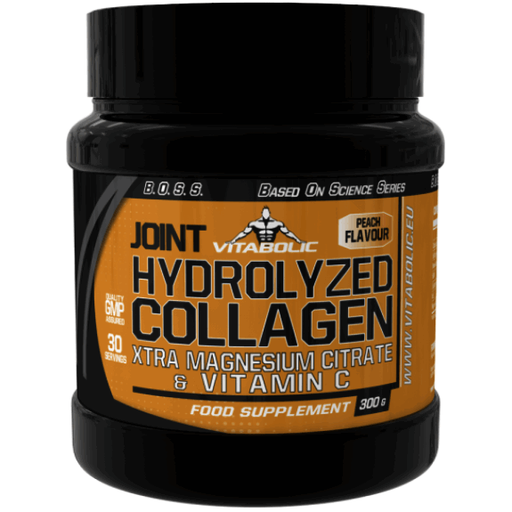 Colagen hidrolizat 100% XTRA – Fructe de pădure – 300 g – Vitabolic 100% Hydrolyzed Collagen XTRA – Forest Fruit – 300 g – Vitabolic