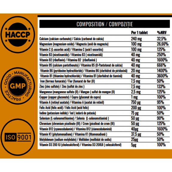 Multivitamine Women's Ultra – 60 tablete – Vitabolic