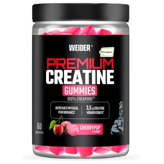 Premium Creatine Gummies, Creapure, Weider - 60 Jeleri Premium Creatine Gummies, Creapure, Weider - 60 Jeleri