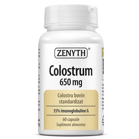 Colostrum 650mg - 60 Capsule Colostrum 650mg, Zenyth - 60 Capsule
