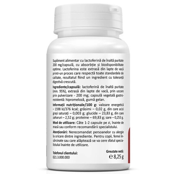 Lactoferrin 200mg, Zenyth - 30 Capsule