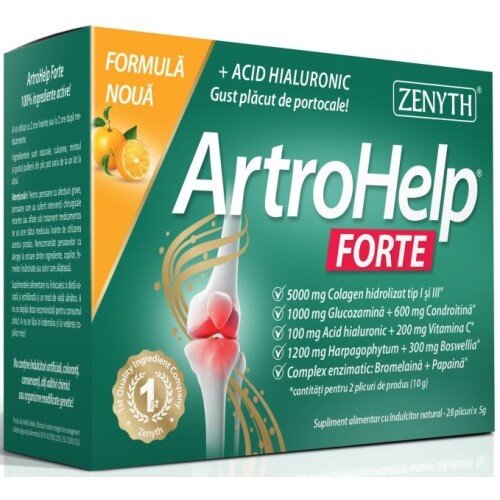 Zenyth ArtroHelp Forte Articulatii - 28 plicuri Zenyth ArtroHelp Forte Articulatii - 28 plicuri