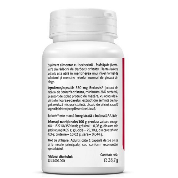 Berberine Optimum 550mg - 30 Capsule 
