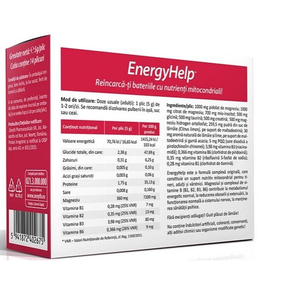 EnergyHelp - 14 Plicuri x 5g