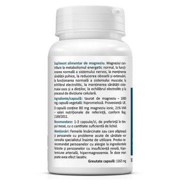 Magnesium Taurate 1000mg - 30 Capsule