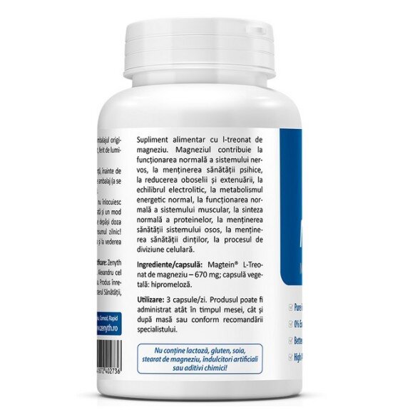 Magtein, Magnesium L-Threonate - 90 Capsule