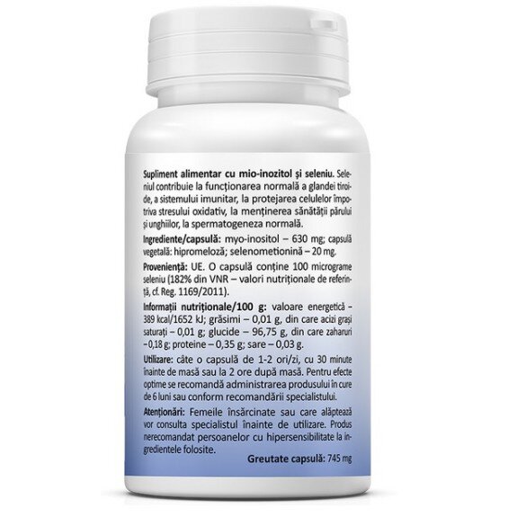 Myo-Inositol + Selenium - 30 Capsule vegetale