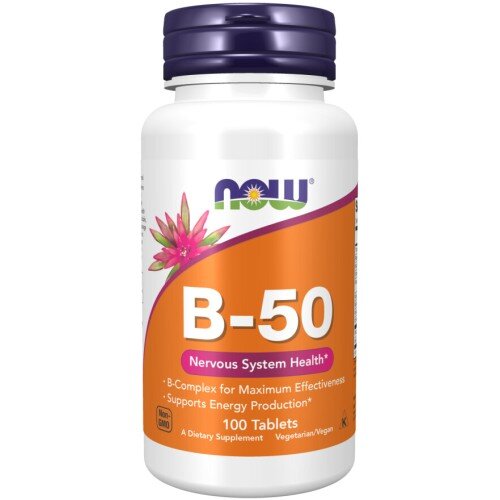 B-50 Complex – 100 Tablete – NOW Foods NOW Foods, B-50 Complex – 100 Tablete