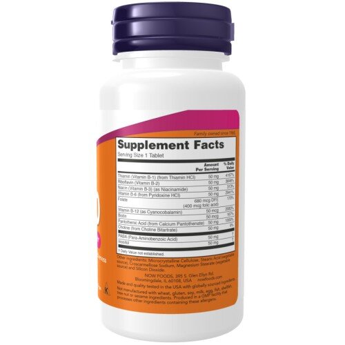 B-50 Complex – 100 Tablete – NOW Foods NOW Foods, B-50 Complex – 100 Tablete