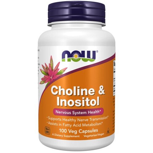NOW Foods, Choline cu Inositol – 100 Capsule vegetale