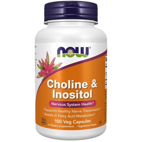 Choline cu Inositol – 100 Capsule vegetale – NOW Foods NOW Foods, Choline cu Inositol – 100 Capsule vegetale