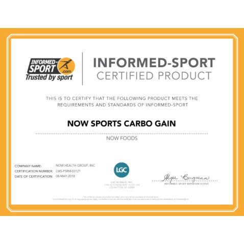 NOW Foods, Carbo Gain - 3.6kg NOW Foods, Carbo Gain, pentru pentru creșterea performanței fizice și refacerea rapidă a glicogenului
