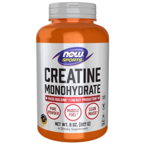 NOW Foods, Creatina Monohidrata - 227g NOW Foods, Creatina Monohidrata, pentru pentru creșterea masei musculare și îmbunătățirea performanței fizice