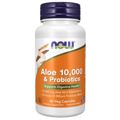 Aloe 10,000 & Probiotics - 60 Capsule vegetale Aloe 10,000 & Probiotics - 60 Capsule vegetale